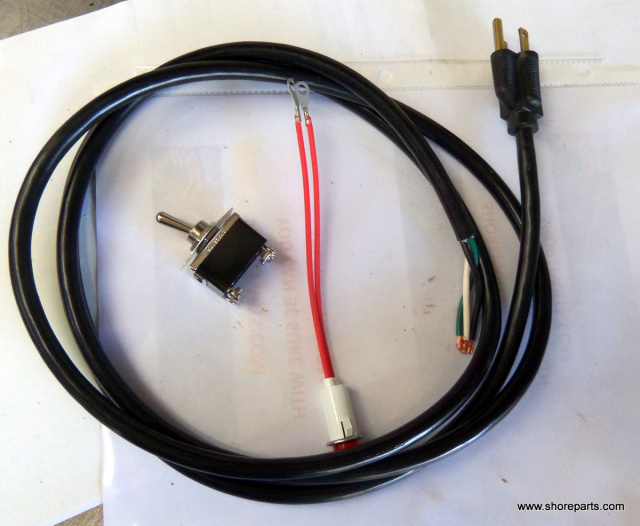 BERKEL 808-818 4175-00031 APPLIANCE CORD-2675-00617 ON/OFF TOGGLE SWITCH - 2675-00053 PILOT LITE